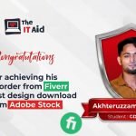 The IT Aid graphic design student success story for first Fiverr order and Adobe Stock design download