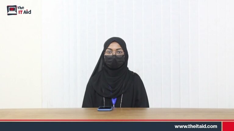 নাঈমা বেগম, দ্যা আইটি এইডের ‘বেসিক কম্পিউটার অ্যান্ড ইন্টারনেট’ ব্যাচের শিক্ষার্থী।